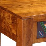 vidaXL bureau 110x50x73 cm en bois massif d'acacia