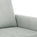 vidaXL Fauteuil Gris clair 60 cm Velours