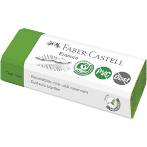 Gomme en plastique erasure dust-free vert faber-castell