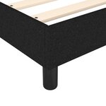 vidaXL Cadre de lit Noir 180 x 200 cm Tissu
