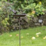 HI Fontaine pour oiseaux Fonte Marron