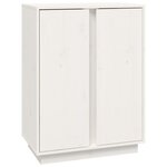 vidaXL Buffet Blanc 60x35x80 cm Bois massif de pin