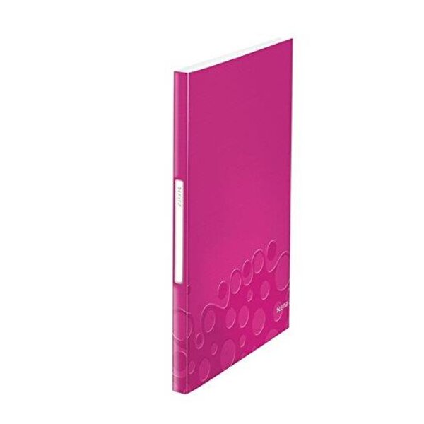 Reliure WOW protège-documents PP 40 pochettes 80 vues Rose Métallisé LEITZ