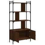 vidaXL Bibliothèque avec portes chêne marron 76 5x30x154 5 cm