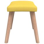 vidaXL Chaise de relaxation avec tabouret Jaune moutarde Tissu