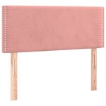 vidaXL Sommier à lattes de lit et matelas Rose 80x200 cm Velours