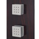vidaXL Système de panneau de douche Verre Marron