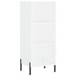 vidaXL Buffet haut Blanc brillant 34 5x32 5x180 cm Bois d'ingénierie