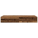 Lit de rangement vidaXL en bois ancien 90x200 cm