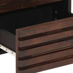 vidaXL Tables de chevet 2 Pièces 40x34x46 cm bois de manguier massif