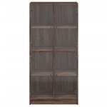 vidaXL Buffet haut avec portes chêne marron bois d'ingénierie