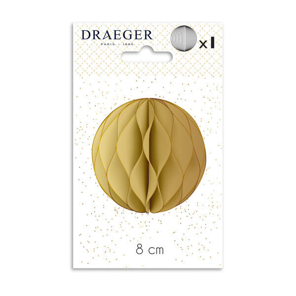 Boule En Nids D'abeille Réutilisable - Spécial Réveillon - 8x14 Cm - Draeger paris