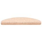 vidaXL Tapis d'escalier auto-adhésif Poinçon aiguilleté 15 Pièces Marron
