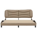 vidaXL Cadre de lit sans matelas cappuccino 180x200 cm similicuir