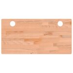 vidaXL Dessus de bureau 80x40x2 5 cm bois massif de hêtre