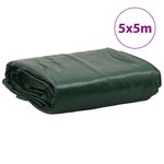 vidaXL Bâche vert 5x5 m 650 g/m²