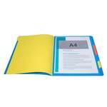 Trieur agrafé avec élastiques 7 compartiments Bleu EXACOMPTA