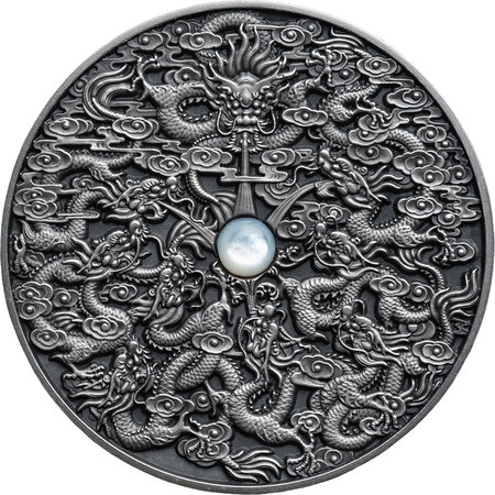 Pièce de monnaie en Argent 5 Dollars g 62.2 (2 oz) Millésime 2020 NINE DRAGONS