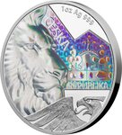 Pièce de monnaie en Argent 2 Dollars g 31.1 (1 oz) Millésime 2023 CZECH LION