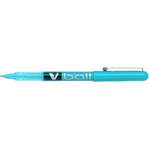 Stylo Roller V Ball VB5 Encre liquide pointe métal Fine Turquoise x 12 PILOT