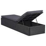 vidaXL Ensemble à dîner de jardin 11 Pièces Résine tressée Noir