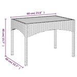 vidaXL Salon de jardin 3 Pièces avec coussins Gris Résine tressée