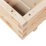 vidaXL Jardinière 60x60x26 5 cm bois de pin massif