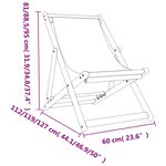 vidaXL Chaises de plage pliables lot de 2 bleu tissu
