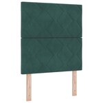 Cadre de lit vidaXL Vert foncé 80x200 cm Velours