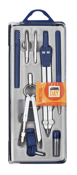 boite compas scolaire 8 pces JPC