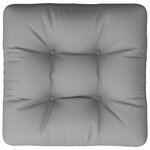 vidaXL Coussin de palette gris tissu