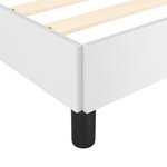 vidaXL Cadre de lit Blanc 90x200 cm Similicuir