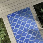 vidaXL Tapis d'extérieur bleu 80x150 cm PP