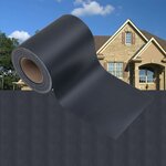 vidaXL Écran d'intimité de jardin PVC 35x0 19 m Gris foncé mat