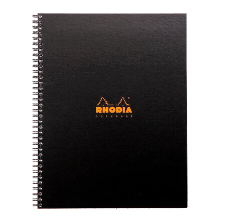 Notebook RHODIACTIVE 90g RI RsR A4+ 160p 5x5C mcrperf +9tr., règle PP + 6 m-p repositi... RHODIA