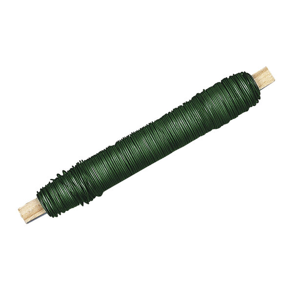 Fil floral 0 50 mm Bobine en bois Vert foncé 100g