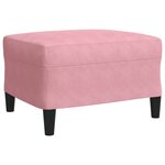 vidaXL Ensemble de canapés 4 Pièces avec coussins Rose Velours