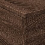 vidaXL Table basse avec lumières LED chêne marron 50x50x40 cm