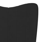 vidaXL Chaise à bascule Noir Velours