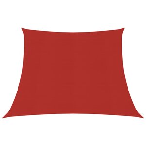 vidaXL Voile d'ombrage 160 g/m² Rouge 4/5x3 m PEHD