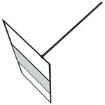 vidaXL Paroi de douche Noir 80x195 cm Verre ESG demi-dépoli