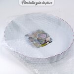 Lot de 6 rouleaux de film bulle d'air 35µ gain de place 75cm x 100 mètres