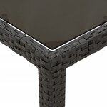 vidaXL Ensemble à manger de jardin avec coussins 3 Pièces Noir