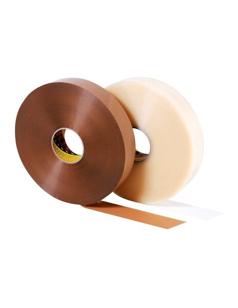 (lot  6 rouleaux) ruban adhésif machine polypropylène scotch® 3m 3739 havane 48mmx990m