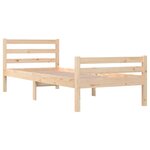 vidaXL Cadre de lit Bois massif 90x200 cm