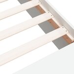 vidaXL Cadre de lit blanc 100x200 cm bois d'ingénierie