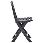 vidaXL Chaises de jardin pliables 2 Pièces Plastique Anthracite