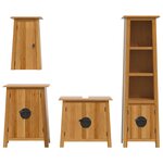 vidaXL Ensemble de meubles de salle de bain 4 Pièces bois de pin massif