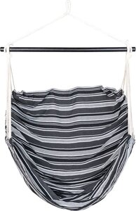 Chaise hamac Lamia - polyester/coton mélèze noir/gris/blanc