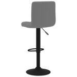 vidaXL Tabourets de bar lot de 2 gris foncé velours